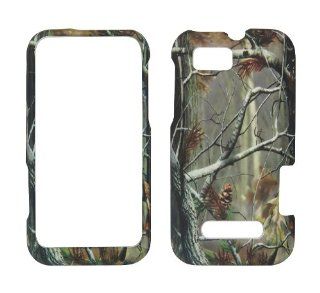 MOTOROLA DEFY XT XT556/XT557/XT555C Phone case cover snap on faceplate protector hard rubberized CAMO REAL TREE MOSSY OAK: Cell Phones & Accessories