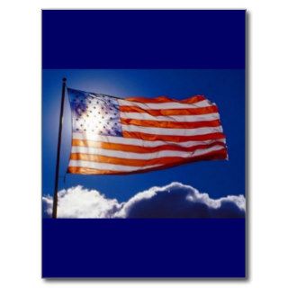 American Flag in Sunlight Post Cards