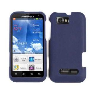 ACCESSORY HARD RUBBERIZED CASE COVER FOR MOTOROLA DEFY XT556 NAVY BLUE Cell Phones & Accessories