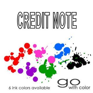 CREDIT NOTE Pre inked Office Stamp (#760311 D) (Black) : Business Stamping Supplies : Office Products