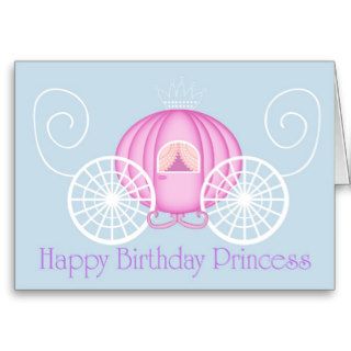 Happy Birthday Princess Card blank card
