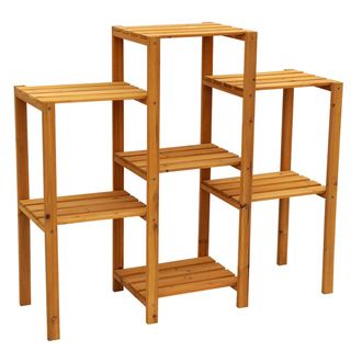 Cypress Wood 7 tier Plant Stand Planters, Hangers & Stands