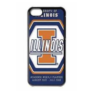 WY Supplier Popular NCAA Illinois Fighting Illini Logo of Apple iphone 5c phone case, Seal 575, Illinois Fighting Illini Apple iphone 5c Premium Hard Plastic Case Covers: Cell Phones & Accessories