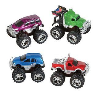 5''friction 4x4 Mini Monster Truck Case Pack 12: Toys & Games
