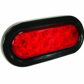 Blazer C561RTM Red 6" Oval LED Stop/Turn/Tail Light with Grommet Automotive