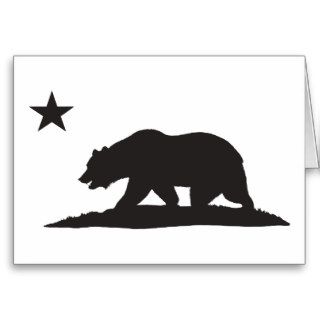 California Republic Bear   Black Cards