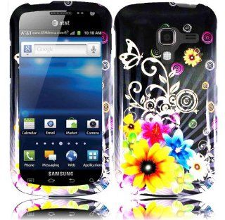 For Samsung Exhilarate i577 Hard Design Cover Case Chromatic Flower: Cell Phones & Accessories