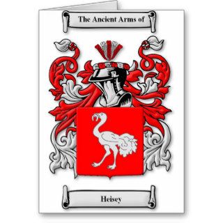 Heisey Coat of Arms Card