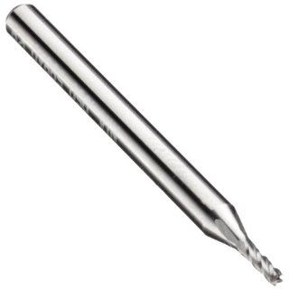 Niagara Cutter 59805 Carbide Square Nose End Mill, Inch, Uncoated (Bright) Finish, Roughing and Finishing Cut, Non Center Cutting, 30 Degree Helix, 4 Flutes, 1.5" Overall Length, 0.008" Cutting Diameter, 0.125" Shank Diameter: Industrial &am