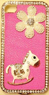 3D ROCKING HORSE Deluxe Case for iPhone 4 & iPhone 4S High Quality Crystals Cover by iPhashon Cell Phones & Accessories