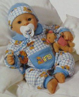 Little Chou Chou Baby Doll 17" Blue Plaid: Toys & Games