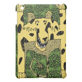 Cartoon Leopard on Jungle background Case For The iPad Mini