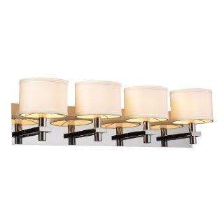 PLC Lighting 584 PC 4 Light Vanity, Concerto Collection, Polished Chrome Finish   Wall Sconces  