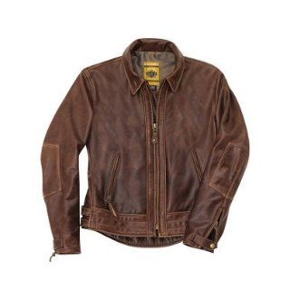 Schott Leather Vintage Motorcycle Jacket 585: Clothing