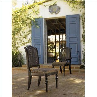 Tommy Bahama Home Tommy Bahama Home Kingstown Isla Verde Fabric Arm Chair in Tamarind   Dining Chairs