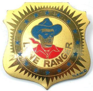 Early 1950s Lone Ranger Brass Badge from The Lone Ranger Magic Lasso Set : Other Products : Everything Else