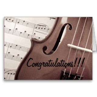 Musical Congratulations Greeting Card