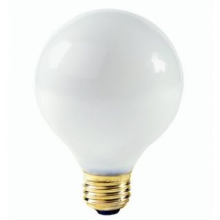 Satco S3442   60 Watt Light Bulb   G25 Globe   White   2500 Life Hours   575 Lumens   Medium Base   120 Volt: Home Improvement