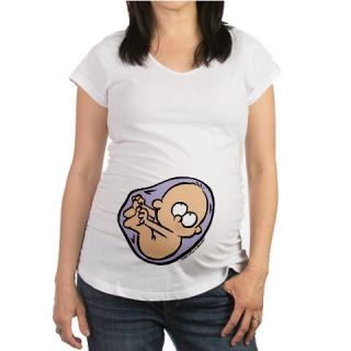 CafePress Sneak Peek   Looking Up Maternity T Shirt