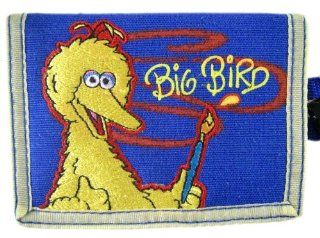 Sesame Street Painter Big Bird Wallet   Kids Trifold Big Bird Money Holder: Toys & Games