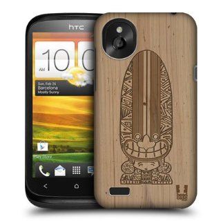 Head Case Designs Surfboard Tiki Wood Carvings Hard Back Case Cover For HTC Desire X: Cell Phones & Accessories