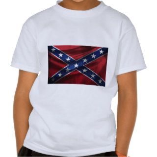 Rippled Confederate Civil War Flag Shirt