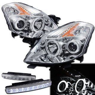 2009 Nissan Altima Halo Projector Headlights + 8 Led Fog Bumper Light: Automotive