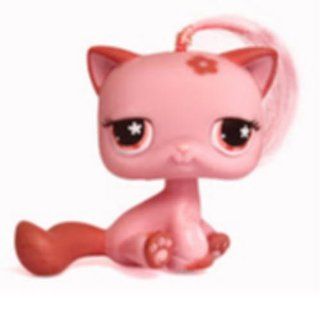 Persian Cat # 603 (pink with long hair, sitting)   Littlest Pet Shop Replacement Figure Loose Retired LPS Collector Toy (Out Of Package/OOP) : Other Products : Everything Else