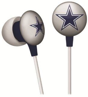 Dallas Cowboys NFL Team Logo iHip Ear buds (iPod, iPad, iPhone Compatible)  Sports Fan Headphones  Sports & Outdoors