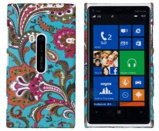 Vintage Floral Embossed Hard Case for Nokia Lumia 920 (AT&T)   Includes DandyCase Keychain Screen Cleaner [Retail Packaging by DandyCase]: Cell Phones & Accessories