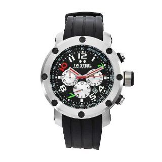 TW Steel Men's TW607 Dario Franchitti edition Black Rubber Chronograph Dial Watch: TW Steel: Watches