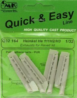 CMKQ32164 132 CMK Quick & Easy He 111H 2/H 3 Exhausts (for use with the Revell kit) MODEL KIT ACCESSORY Toys & Games