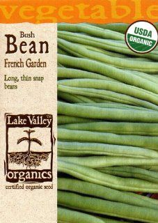 Lake Valley 3978 Organic Bean French Garden (Bush) Seed Packet : Vegetable Plants : Patio, Lawn & Garden