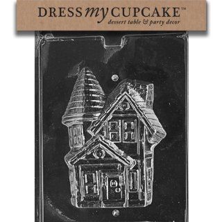 Dress My Cupcake DMCH097B Chocolate Candy Mold, Haunted House Piece 2, Halloween Candy Making Molds Kitchen & Dining