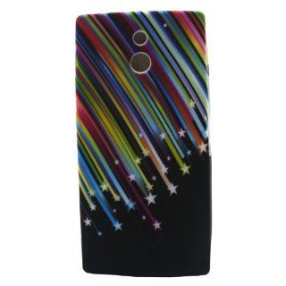 Early shop Vogue Color Stars Image Gel Rubber Shell Case Protector for Sony Xperia P LT22i: Cell Phones & Accessories