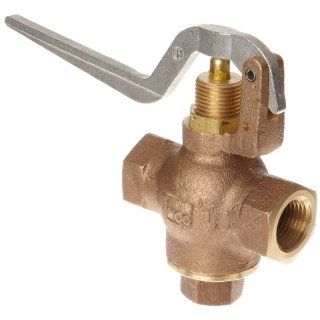 Kingston 305B Series Brass Quick Opening Flow Control Valve, Squeeze Lever, 1/2" NPT Female: Industrial Control Valves: Industrial & Scientific