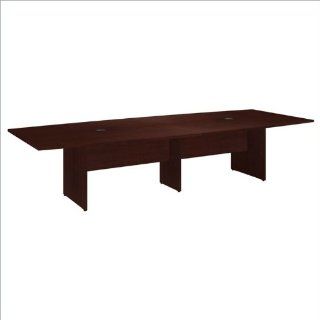 Bush 300 Series 10' Boat Shaped Conference Table in Harvest Cherry : Office Products