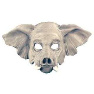 Elephant Half Mask Animal Halloween Costumes Adult: Clothing