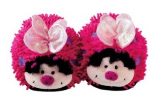 Child Fuzzy Friends Pink Butterfly Slippers Aroma Home: Lady Bug Slipper: Shoes