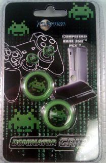 Green Dominator Grip Thumbstick Covers for XBOX 360, PS2 or PS3: Video Games