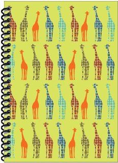 Rock Paper Spiral Notebook, Giraffe Pattern (RP602) : Wirebound Notebooks : Office Products