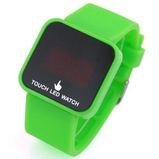 Touch Screen Fresh Green LED Silicone Men Lady Teens Outdoor Sport Watch Gift at  Men's Watch store.