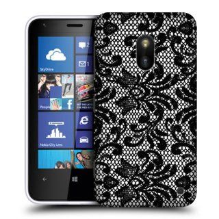 Head Case Designs Damask Black Lace Hard Back Case Cover For Nokia Lumia 620: Cell Phones & Accessories