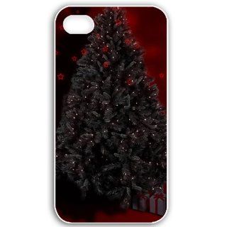 Apple iPhone 4 4S Cases Customized Gifts For Holidays Holidays Christmas Beautiful Christmas Tree 19198 White: Cell Phones & Accessories