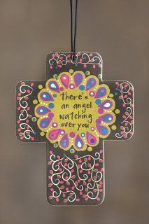 Natural Life Inspirational Angel Cross "There's an angel watching over you" Jasmine Car Air Freshener Health & Personal Care