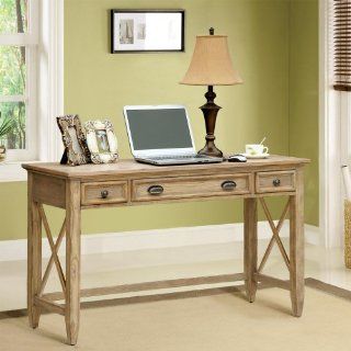 Coventry Writing Desk in Weathered Driftwood Finish   Office Workstations