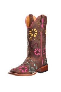 Johnny Ringo Western Boots Womens Cowboy Floral 11 B Dog Rust 628 16C Shoes