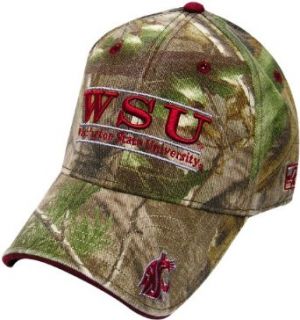 Washington State Realtree Camo Stretch  Fit with Classic Bar Design Hat : Baseball Caps : Clothing