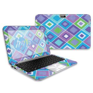MightySkins Protective Skin Decal Cover for HP Envy x2 Laptop with 11.6" screen Sticker Skins Pastel Argyle: Electronics