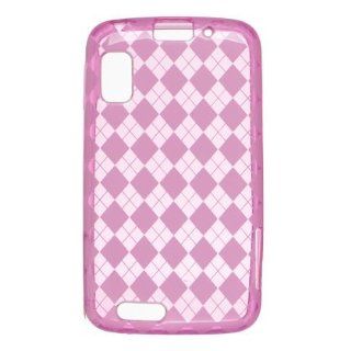 Motorola Atrix Crystal Skin   Hot Pink Checker Design: Cell Phones & Accessories